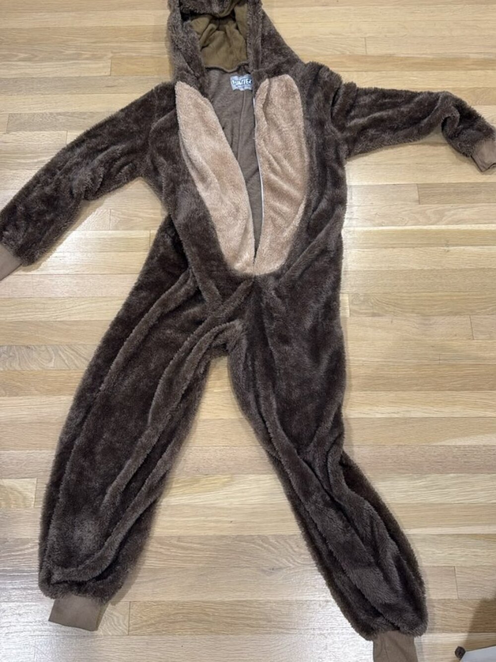 Funziez Slim Fit Sherpa Bear Onesie - Adult Small